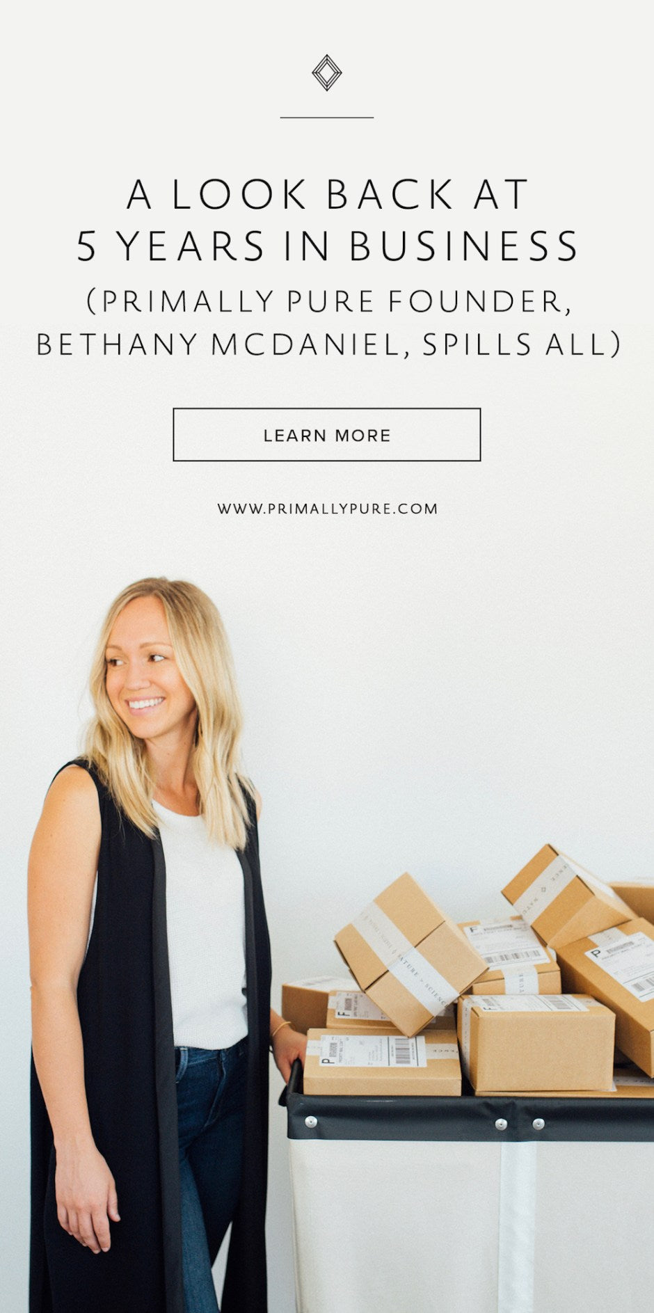 Primally Pure Founder, Bethany McDaniel, reflects back on 5 years in the skincare business. Here's what went right, what went wrong + where they're headed! | Primally Pure Skincare