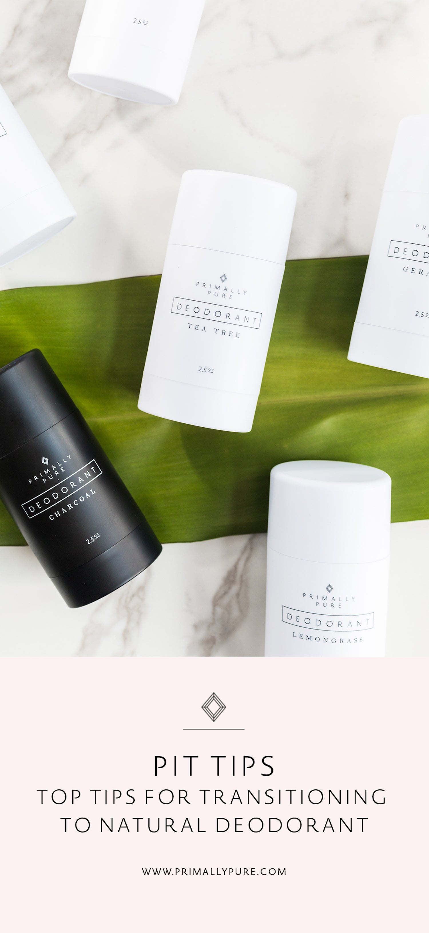 TOP PIT TIPS FOR TRANSITIONING TO NATURAL DEODORANT