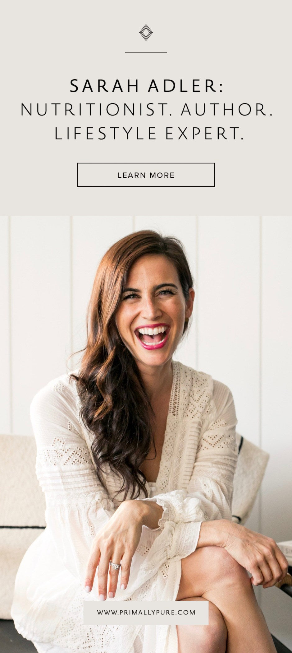 Sarah Adler has built her life + business around helping women create real, healthy lives - simply. And in this inspiring exclusive interview, she's spilling all her secrets! | Primally Pure Skincare