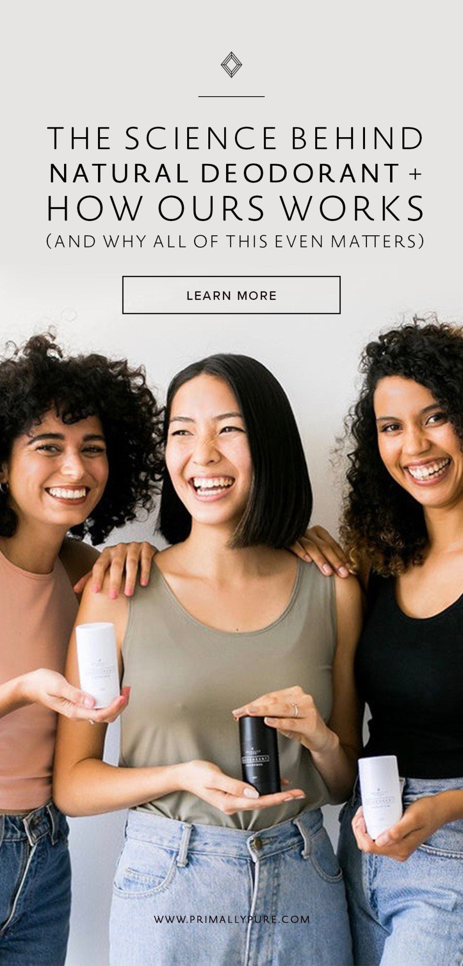 We're breaking down the science behind natural deodorant, how our formula works and why all of this even matters. Click here to get all the details! | Primally Pure Skincare