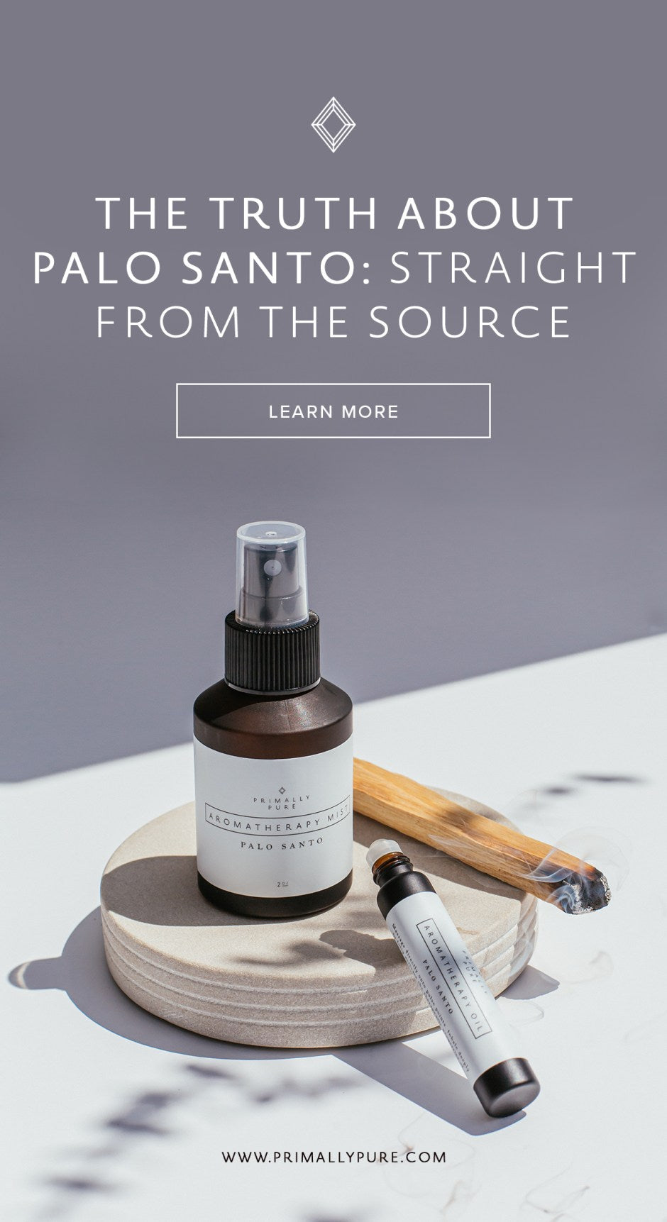 Here's everything you need to know about Palo Santo, its ancient roots, regenerative sourcing practices + how it will enhance your wellness. | Primally Pure Skincare