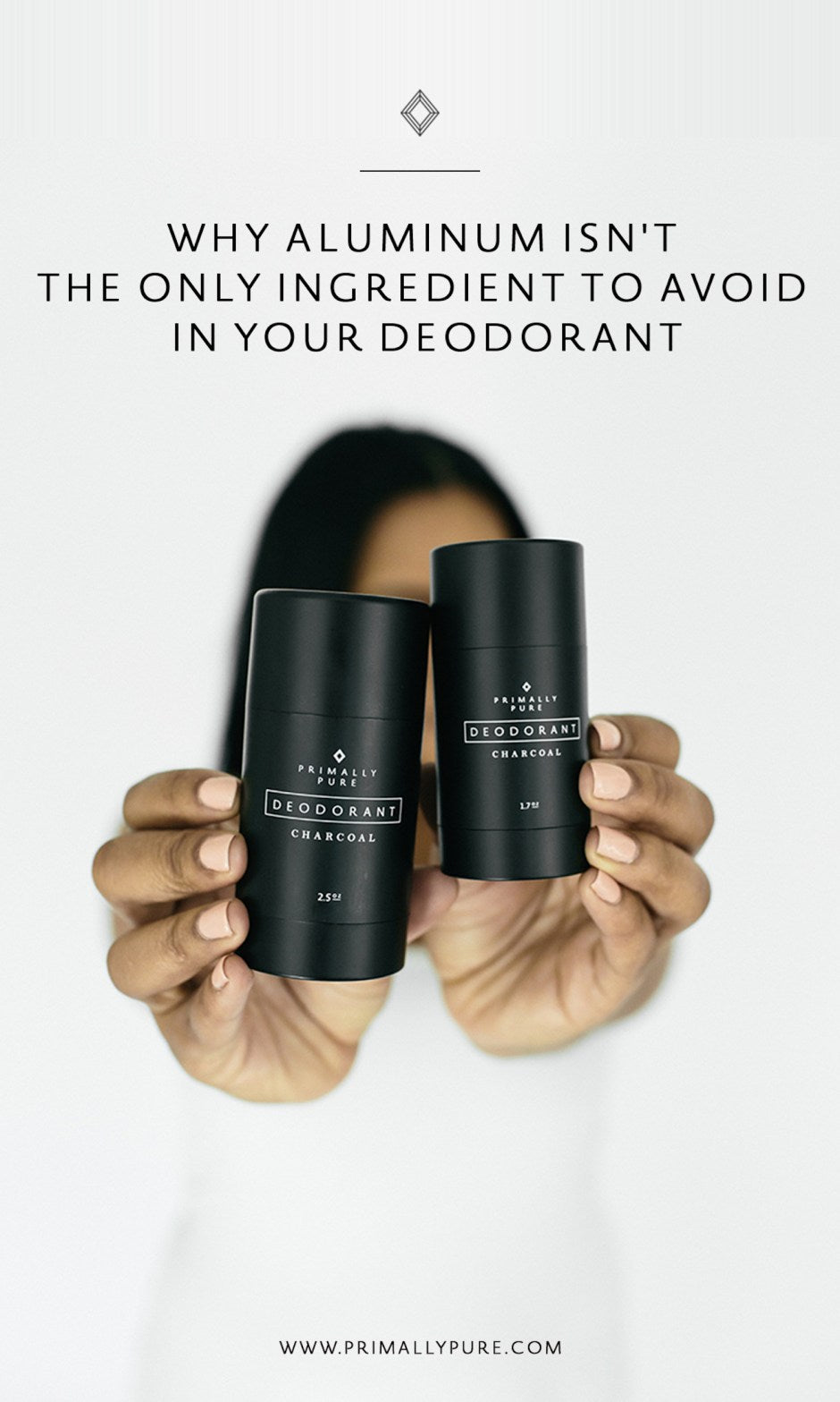 Why Aluminum Isn't The Only Ingredient To Avoid in Deodorant | We've finally learned to avoid aluminum in deodorant, but there are even more unsafe ingredients found in natural deodorant that you never want to apply to your pits. In this post, we share one of the most toxic ingredients in personal care products + why you want avoid more than just aluminum in natural deodorant. | Primally Pure Skincare